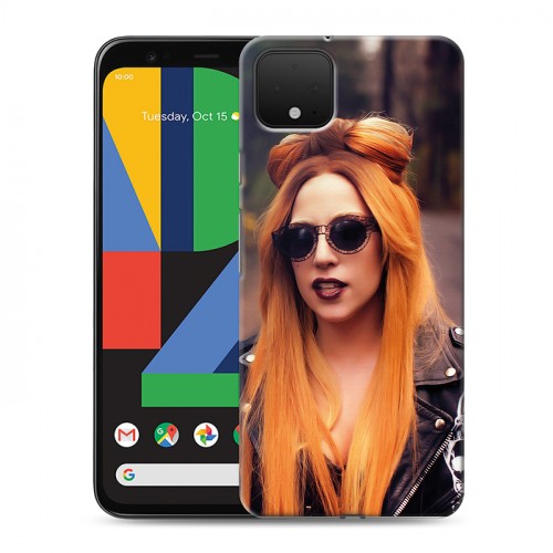 Дизайнерский силиконовый чехол для Google Pixel 4 XL Леди Гага