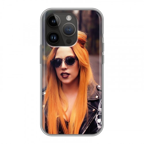 Дизайнерский силиконовый чехол для Iphone 14 Pro Леди Гага