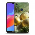 Дизайнерский пластиковый чехол для Huawei Honor 8A Новогодние шары