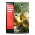 Дизайнерский пластиковый чехол для Xiaomi RedMi Note Новогодние шары