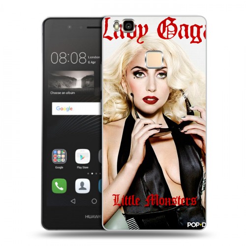 Дизайнерский пластиковый чехол для Huawei P9 Lite Леди Гага