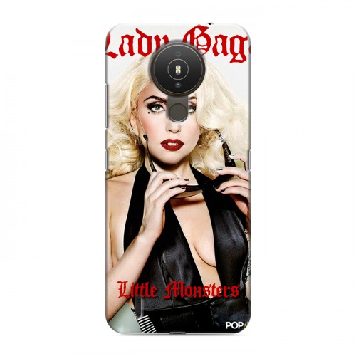 Дизайнерский силиконовый с усиленными углами чехол для Nokia 1.4 Леди Гага