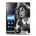 Дизайнерский пластиковый чехол для Sony Xperia S Леди Гага