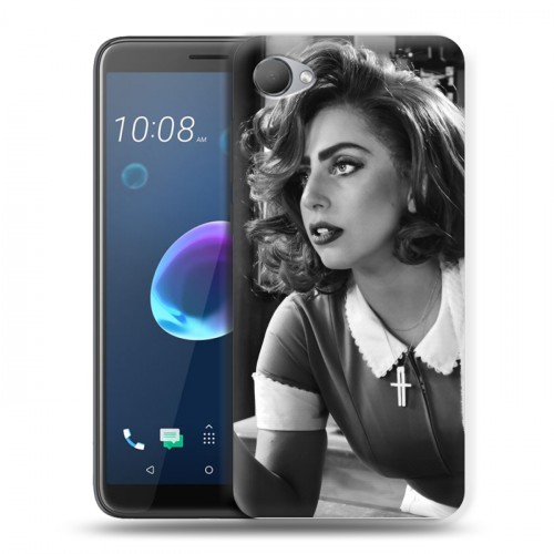 Дизайнерский пластиковый чехол для HTC Desire 12 Леди Гага