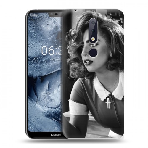 Дизайнерский силиконовый чехол для Nokia 6.1 Plus Леди Гага