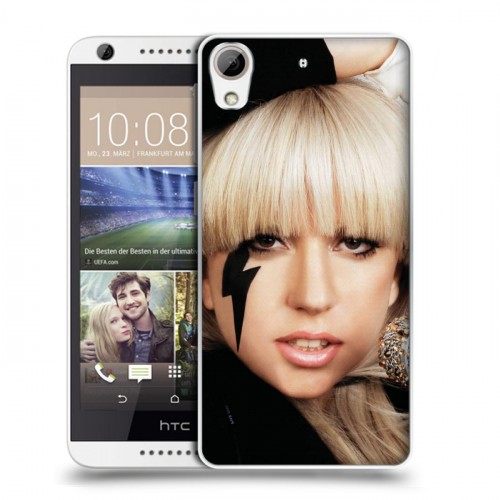 Дизайнерский силиконовый чехол для HTC Desire 626 Леди Гага