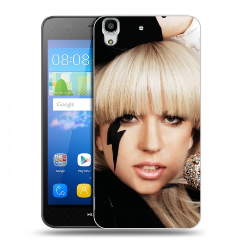 Дизайнерский пластиковый чехол для Huawei Y6 Леди Гага