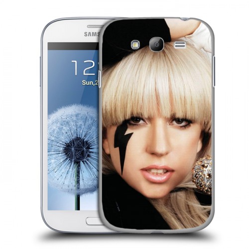 Дизайнерский пластиковый чехол для Samsung Galaxy Grand Леди Гага
