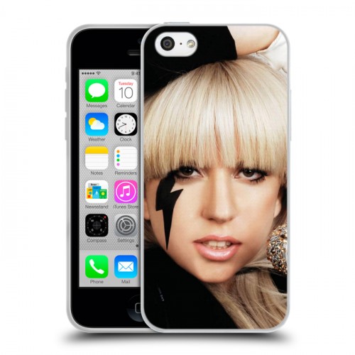 Дизайнерский пластиковый чехол для Iphone 5c Леди Гага