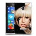 Дизайнерский пластиковый чехол для Microsoft Lumia 435 Леди Гага