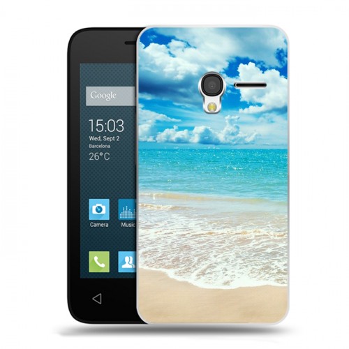 Дизайнерский пластиковый чехол для Alcatel One Touch Pixi 3 (4.5) Пляж