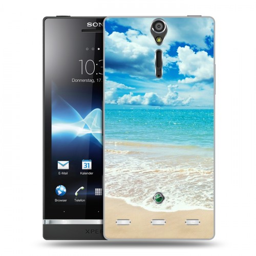 Дизайнерский пластиковый чехол для Sony Xperia S Пляж