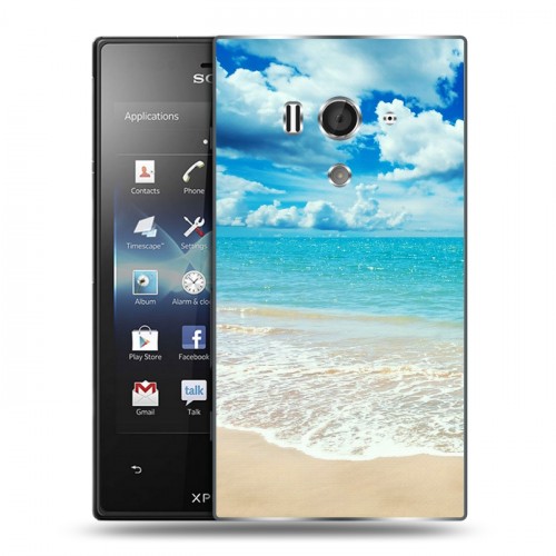 Дизайнерский пластиковый чехол для Sony Xperia acro S Пляж