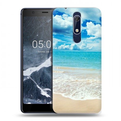 Дизайнерский пластиковый чехол для Nokia 5.1 Пляж