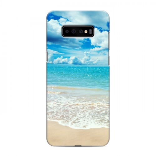 Дизайнерский пластиковый чехол для Samsung Galaxy S10 Plus Пляж