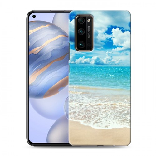 Дизайнерский силиконовый с усиленными углами чехол для Huawei Honor 30 Пляж