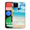 Дизайнерский пластиковый чехол для Google Pixel 5 Пляж