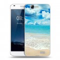 Дизайнерский силиконовый чехол для Huawei Ascend G7 Пляж