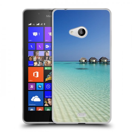 Дизайнерский пластиковый чехол для Microsoft Lumia 540 Пляж