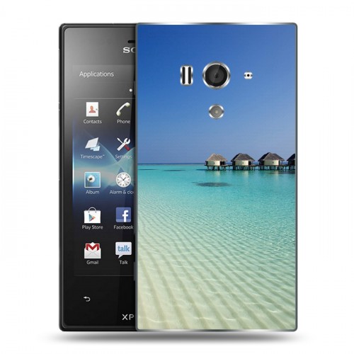 Дизайнерский пластиковый чехол для Sony Xperia acro S Пляж