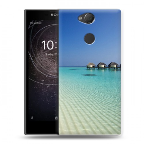 Дизайнерский силиконовый с усиленными углами чехол для Sony Xperia XA2 Пляж