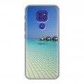 Дизайнерский силиконовый чехол для Motorola Moto G9 Play Пляж