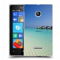 Дизайнерский пластиковый чехол для Microsoft Lumia 435 Пляж