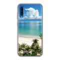 Дизайнерский силиконовый с усиленными углами чехол для Samsung Galaxy A50 Пляж