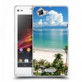 Дизайнерский пластиковый чехол для Sony Xperia L Пляж