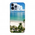 Дизайнерский силиконовый чехол для Iphone 13 Pro Max Пляж