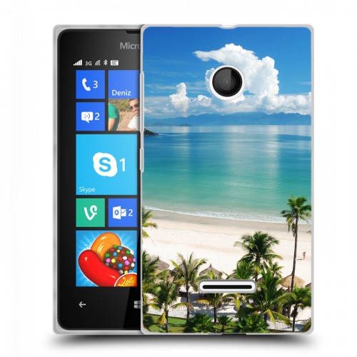 Дизайнерский пластиковый чехол для Microsoft Lumia 435 Пляж