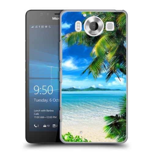 Дизайнерский пластиковый чехол для Microsoft Lumia 950 Пляж