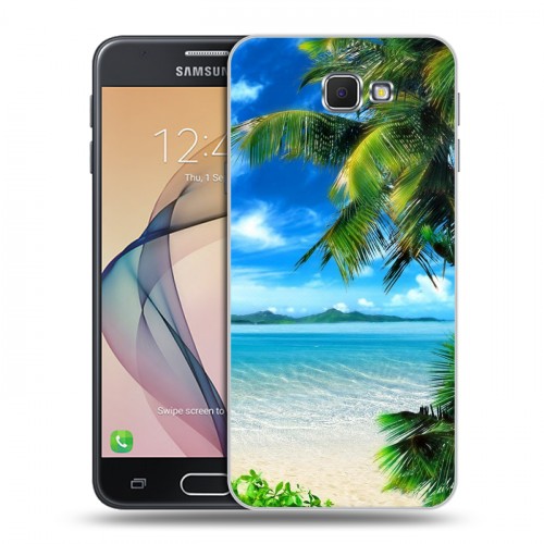 Дизайнерский пластиковый чехол для Samsung Galaxy J5 Prime Пляж