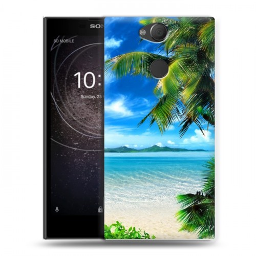 Дизайнерский силиконовый с усиленными углами чехол для Sony Xperia XA2 Пляж