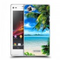 Дизайнерский пластиковый чехол для Sony Xperia L Пляж