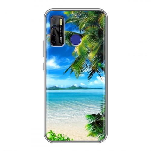 Дизайнерский силиконовый чехол для Tecno Camon 15 Пляж