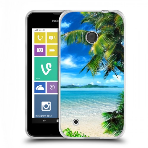 Дизайнерский пластиковый чехол для Nokia Lumia 530 Пляж