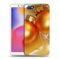 Дизайнерский пластиковый чехол для Xiaomi RedMi 6A Новогодние шары