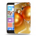 Дизайнерский пластиковый чехол для Nokia Lumia 1320 Новогодние шары