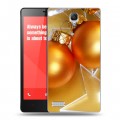 Дизайнерский силиконовый чехол для Xiaomi RedMi Note Новогодние шары