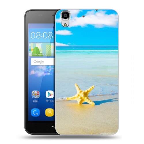 Дизайнерский пластиковый чехол для Huawei Y6 Пляж