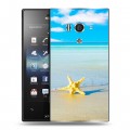 Дизайнерский пластиковый чехол для Sony Xperia acro S Пляж