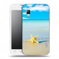 Дизайнерский пластиковый чехол для LG Optimus L5 2 II Пляж