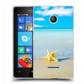 Дизайнерский пластиковый чехол для Microsoft Lumia 435 Пляж