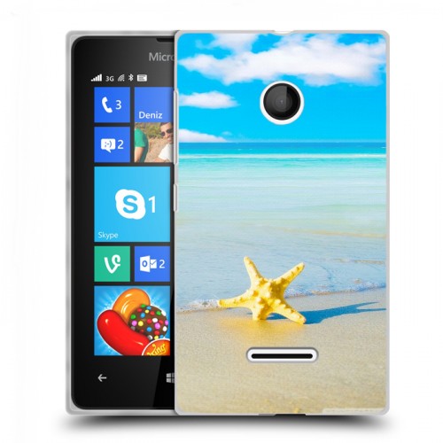 Дизайнерский пластиковый чехол для Microsoft Lumia 435 Пляж