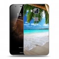 Дизайнерский пластиковый чехол для Huawei G8 Пляж