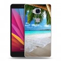 Дизайнерский силиконовый чехол для Huawei Honor 5X Пляж