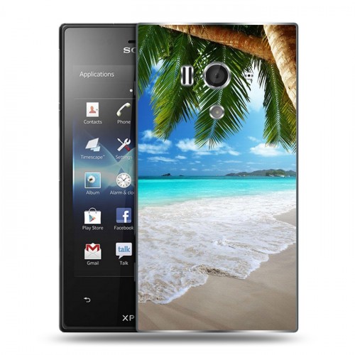 Дизайнерский пластиковый чехол для Sony Xperia acro S Пляж