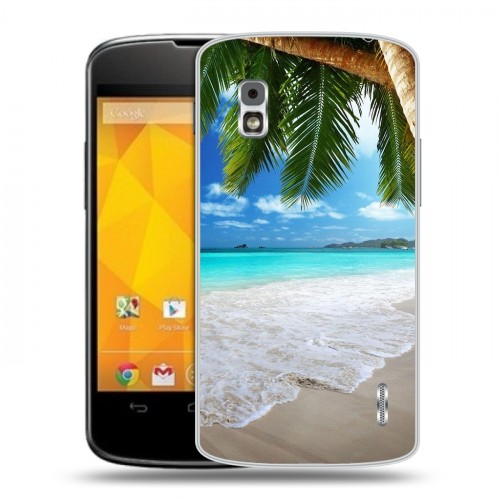 Дизайнерский пластиковый чехол для LG Google Nexus 4 Пляж