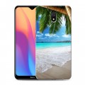 Дизайнерский силиконовый с усиленными углами чехол для Xiaomi RedMi 8A Пляж